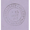VAUCLUSE - CHATEAUNEUF-CALCERNIER (ANCIEN NOM DE CHATEAUNEUF DU PAPE) - ENTIER POSTAL SAGE 10c.