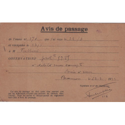 DOUBS - BESANCON - CARTE PRIVEE AFFRANCHISSEMENT TARDIF AVEC 5 X 1c EMPIRE N°25+TYPE BLANC ET SEMEUSE LE 22-8-1935 - CURIOSITE.