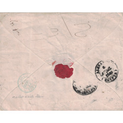 CALVADOS - LISIEUX - LETTRE PAR PAQUEBOT DE LA MEDITERRANEE POUR LOTTIN DELAVAL EXPLORATEUR ET ARCHEOLOGUE A ALEXANDRIE.
