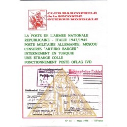 CLUB MARCOPHILE DE LA SECONDE GUERRE MONDIALE - MARS 1998 - N°45.