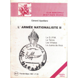 CLUB MARCOPHILE - L'ARMEE NATIONALISTE II - GERARD APOLLARO - 1991- N°20.