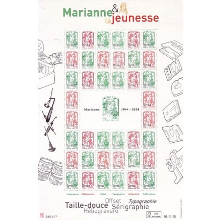 F4774A - MARIANNE ET LA JEUNESSE - COTE 165€.