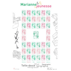 F4774B - MARIANNE ET LA JEUNESSE AVEC SURCHARGE - COTE 165€.
