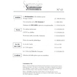 MARIANNE - No63 - CERCLE DES AMIS DE MARIANNE - 2003.