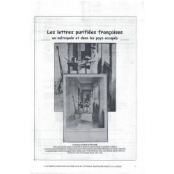 LES LETTRES PURIFIEES EN METROPOLE ET DANS LES PAYS OCCUPES - GUY DUTEAU - 2007 - TIRAGE SEULEMENT 140 EXEMPLAIRES.