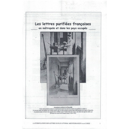 LES LETTRES PURIFIEES EN METROPOLE ET DANS LES PAYS OCCUPES - GUY DUTEAU - 2007 - TIRAGE SEULEMENT 140 EXEMPLAIRES.