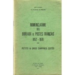 NOMENCLATURE DES BUREAUX DE POSTES FRANCAIS - PC ET GC - JEAN POTHION - 1977.