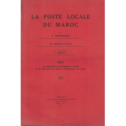 MAROC - LA POSTE LOCALE DU MAROC - C.BONNAFOUS - H.HOFSTETTER -L. BOULON - 1935.