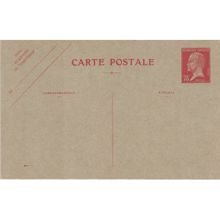 PASTEUR - 75c ROUGE NEUF - RARE - COTE 200€ - SUPERBE.