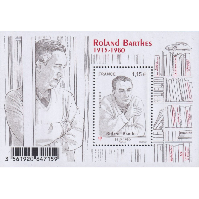 F5006 - ROLAND BARTHES - SEMIOLOGUE ET ECRIVAIN FRANCAIS.