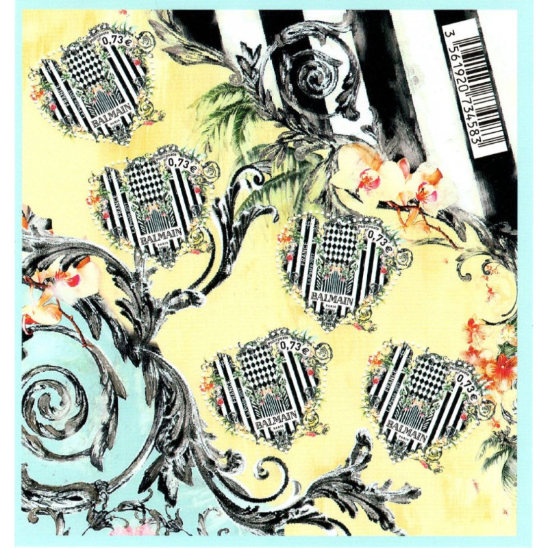 BLOC FEUILLET No0138 - SAINT VALENTIN - COEURS DE BALMAIN.