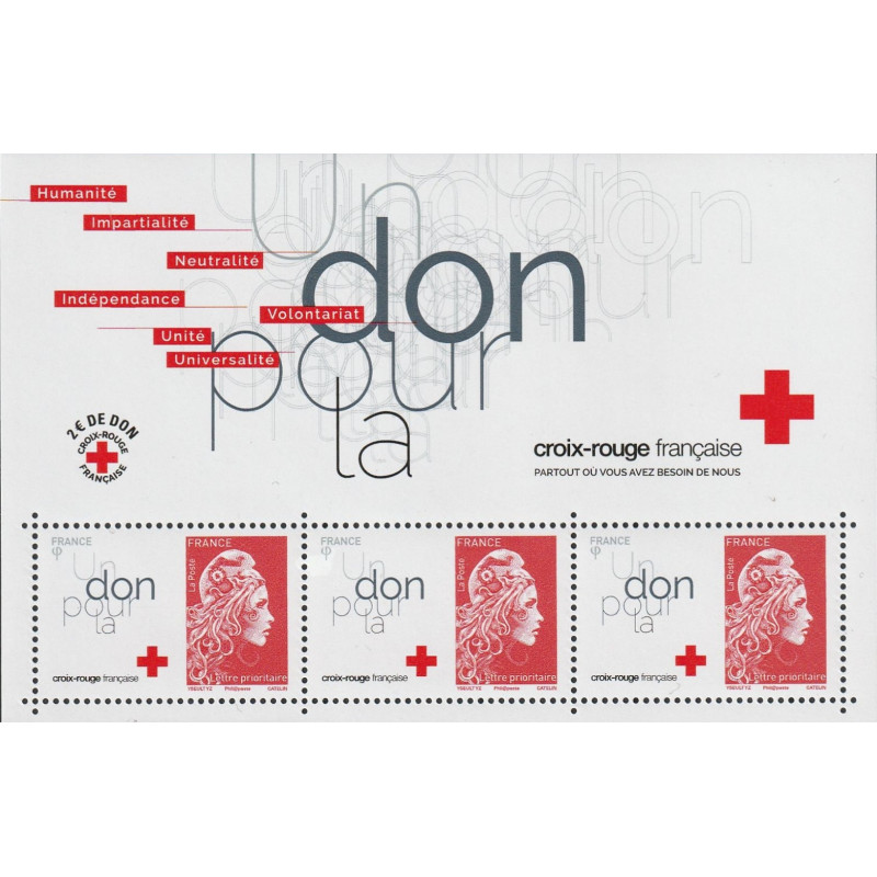 BLOC FEUILLET No0145 - CROIS ROUGE FRANCAISE.