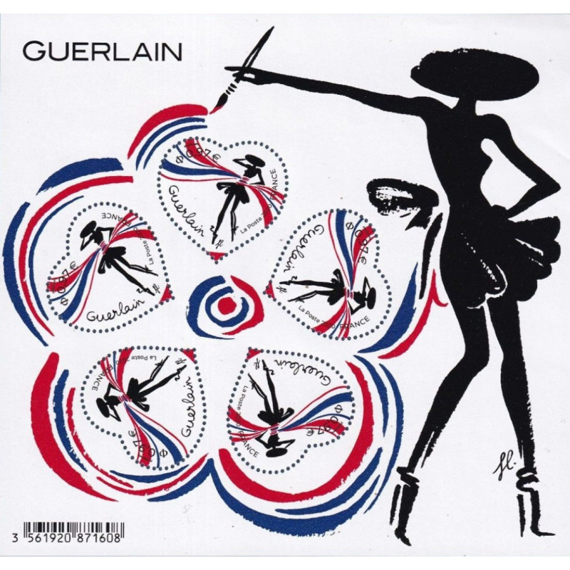 BLOC FEUILLET No0148 - SAINT VALENTIN - COEURS DE GUERLAIN.