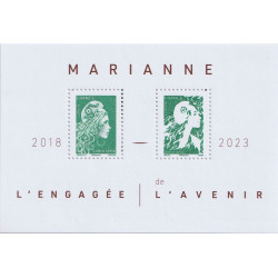 BLOC FEUILLET No0158 - MARIANNE L'ENGAGEE DE L'AVENIR 2018-2023.