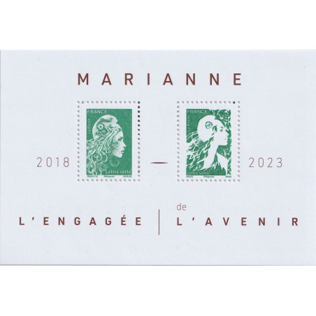 BLOC FEUILLET No0158 - MARIANNE L'ENGAGEE DE L'AVENIR 2018-2023.