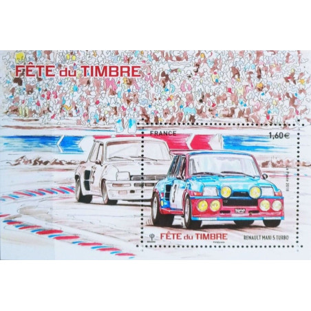 F5205 - FETE DU TIMBRE 2018 - VOITURES ANCIENNES - RENAULT 5 TURBO.