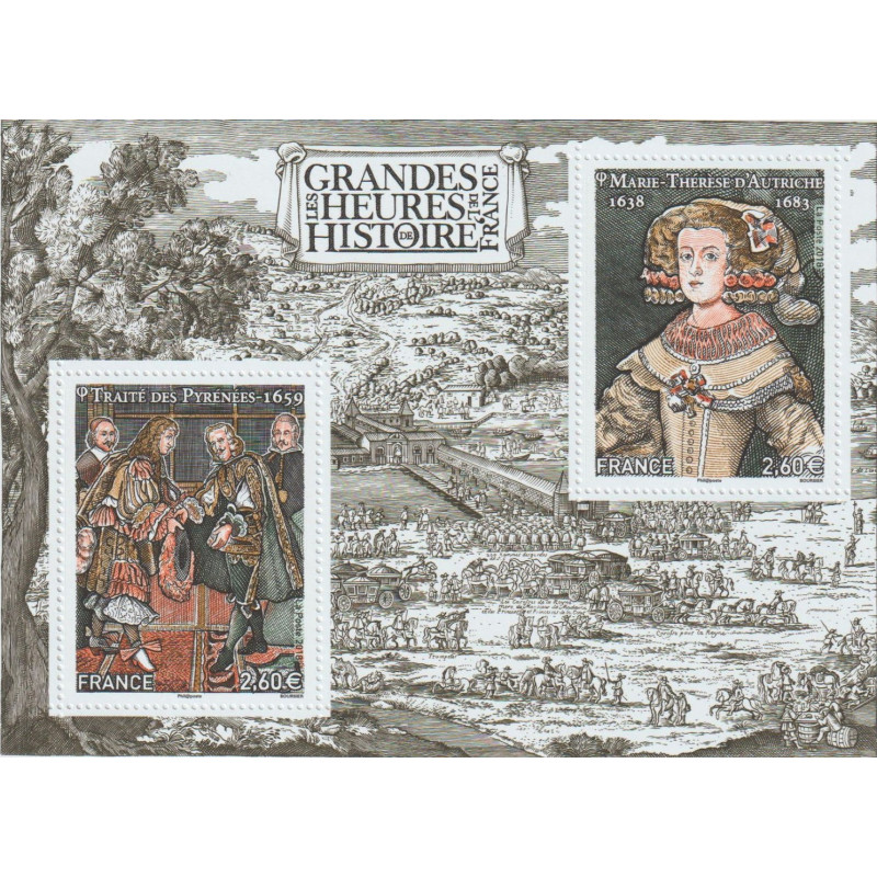 F5236 - LES GRANDES HEURES DE L'HISTOIRE DE FRANCE - TRAITE DES PYRENEES.