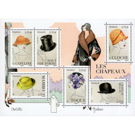 F5277 - MODE - CHAPEAUX MASCULINS ET FEMININS.