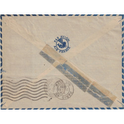 MERCURE - DAUDET ET CARCASSONNE - KOBE A MARSEILLE N°3 - LETTRE BATEAU AVION DU 14-2-1939 POUR LA FRANCE.