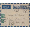 MERCURE - DAUDET ET CARCASSONNE - KOBE A MARSEILLE N°3 - LETTRE BATEAU AVION DU 14-2-1939 POUR LA FRANCE.
