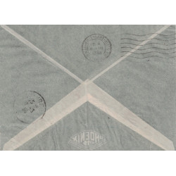 SEMEUSE - PAIX & DAUDET - KOBE A MARSEILLE N°6 - LETTRE BATEAU AVION DU 2-3-1938 POUR LA FRANCE.