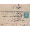 BALLON MONTE - LE FULTON - POUR LORIENT - MORBIHAN - CERES SIEGE N°37 - PARIS R.DE CLERY - LE 29-10-1870.