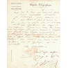 DEPECHE TELEGRAPHIQUE - MINISTERE DE L'INTERIEUR - DIRECTION DES LIGNE TELEGRAPHIQUE - SIGNE LEON GAMBETTA.
