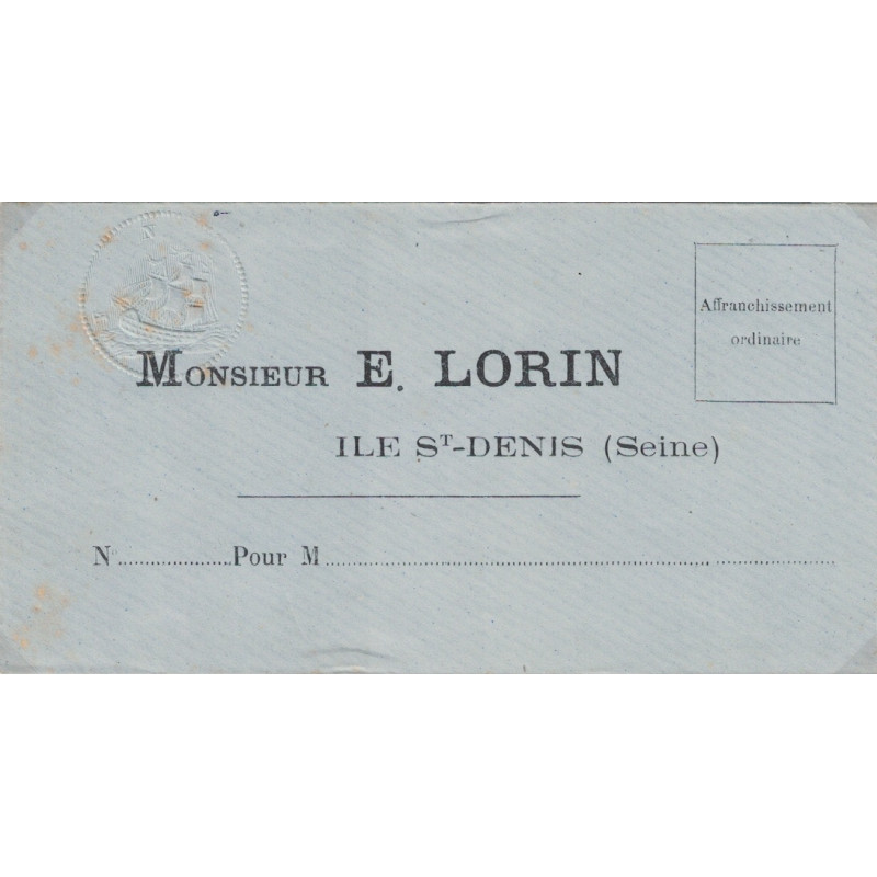 ENVELLOPE E.LAURIN - DURANT LA COMMUNE 18 MARS AU 28 MAI 1871.