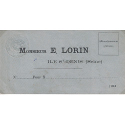 ENVELLOPE E.LAURIN - DURANT LA COMMUNE 18 MARS AU 28 MAI 1871.