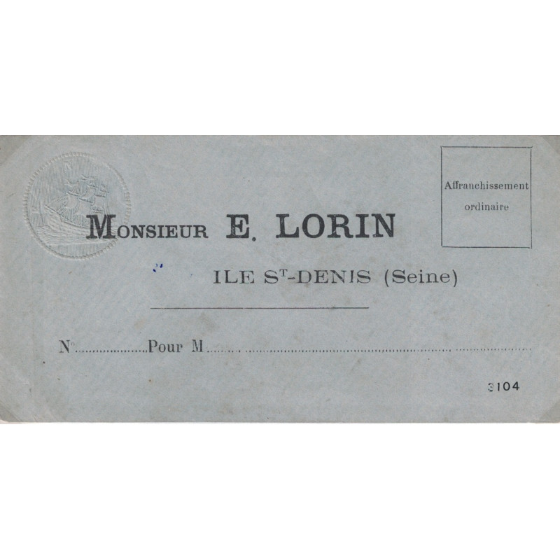 ENVELLOPE E.LAURIN - DURANT LA COMMUNE 18 MARS AU 28 MAI 1871.