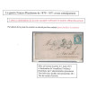 GUERRE 1870/1871 - PARIS - POUR VERSAILLES EN ZONE OCCUPEE - TAXE 20 DOUBLE TRAIT BLEU - 1-3-1871.