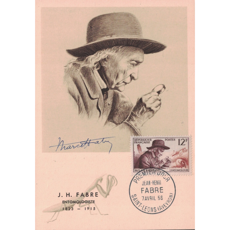 MARCEL EMILE FABRE ( - ) - PEINTRE ET DESSINATEUR DE TIMBRE..