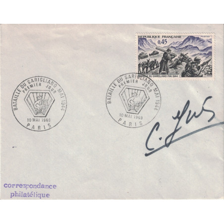 Madame La Maréchale JUIN - signature autographe.