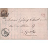 HAUTE SAVOIE - THONON - CERES N°56 - GC3949 ET CAD TYPE16 DU 28 DECEMBRE 1872 POUR GENEVE SUISSE.