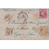 JURA - LONS LE SAUNIER - BORDEAUX - N°49 + CERES N°59 - LETTRE CHARGEE CINQUANTE FRANCS - LE 11-6-1972.