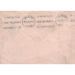 SEMEUSE - GRIFFE LINEAIRE DU PAQUEBOT - MASSILIA - ENVELOPPE ENTETE AMBASSADE DE LA REPUBLIQUE FRANCAISE AU BRESIL EN 1929.