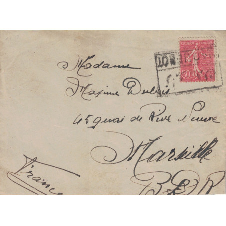 SEMEUSE - CACHET - PAQUEBOT DE CONSTANTINOPLE - VERSO STAMBOUL..