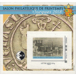 BLOC DE LA C.N.E.P No77 - SALON PHILATELIQUE DE PRINTEMPS 2018.