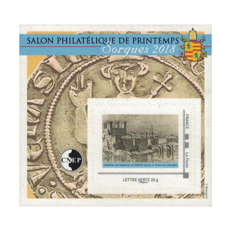 BLOC DE LA C.N.E.P No77 - SALON PHILATELIQUE DE PRINTEMPS 2018.