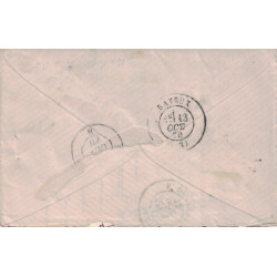 BALLON MONTE - L'ARMAND BARBES (PROBABLE) - EMPIRE N°29  ETOILE 24 - R.DE CLERY - LE 1 OCTOBRE 1870 - POUR BAYEUX - CALVADOS.