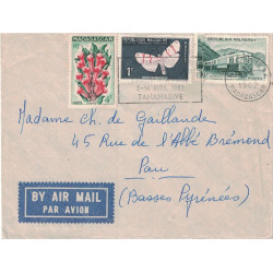 MADAGASCAR - TANANARIVE - 1962 - SUPERBE PUB - FORD TAUNUS 17 M -  AU VERSO DE CETTE LETTRE - CONCESSION TANANARIVE.