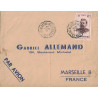 MADAGASCAR - CONVOYEUR LIGNE - LAC ALAOTRA MORAMANGA N°1 - 27 MARS 1954 - LETTRE POUR LA FRANCE.