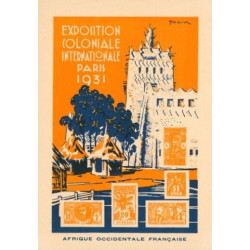 EXPOSITION COLONIALE DE PARIS - 1931 - 12 ENTIERS 15c SEMEUSE DANS LA POCHETTE D'ORIGINE - SUPERBE - NEUF.