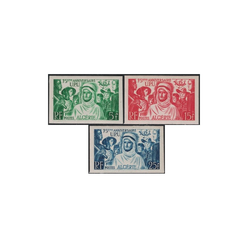 ALGERIE - VARIETE - N°276 à 278 - COTE 210€ - SUPERBE - TRACE DE CHARNIERE - PEU COURANT.