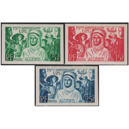 ALGERIE - VARIETE - N°276 à 278 - COTE 210€ - SUPERBE - TRACE DE CHARNIERE - PEU COURANT.