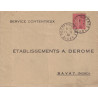 AISNE - ROZOY SUR SERRE - SEMEUSE - PERFORATION - A.D. - Ets A.DEROME - 14-5-1930.