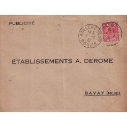 SOMME - HALLENCOURT - FEMME FACCHI - PERFORATION - A.D. - LE 1-8-1931.
