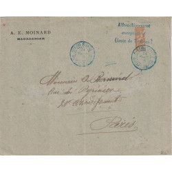 MADAGASCAR - DIEGO-SUAREZ - MOITIE DU N°34 30c GROUPE - GRIFFE FAUTE DE TIMBRES - LE 21 MARS 1904.