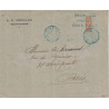 MADAGASCAR - DIEGO-SUAREZ - MOITIE DU N°34 30c GROUPE - GRIFFE FAUTE DE TIMBRES - LE 21 MARS 1904.