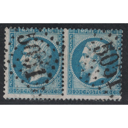 No060 - PAIRE - ALGERIE - ORAN - OBLITERATION LOSANGE GC5051.